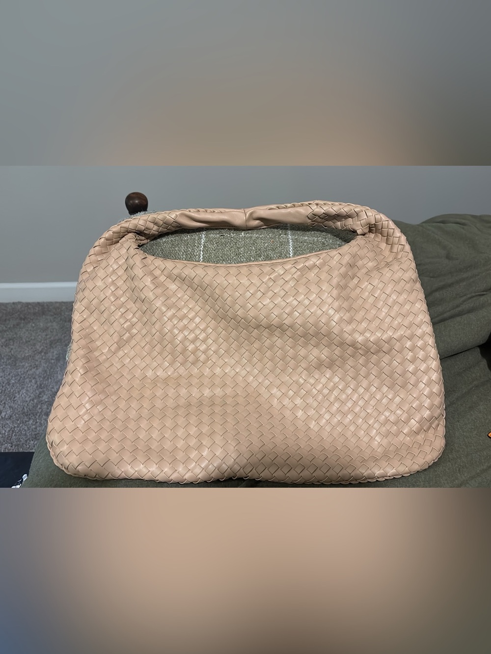 Urban Outfitters Woven Hobo Bag in Neutral Beige